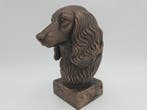 Bust of a long haired dachshund bust dog statue - home decor, Verzenden, Nieuw