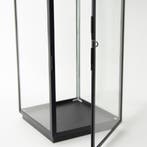 Set van 2 Newport Windlicht Zwart Small Tuinaccessoires, Verzenden, Nieuw, Modern