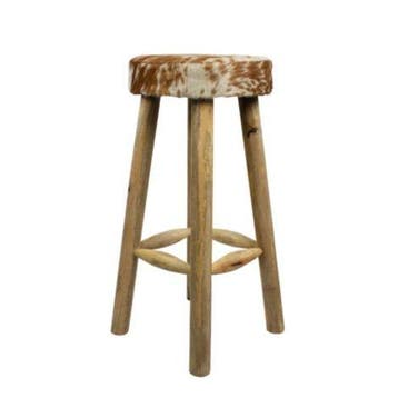 barkruk koe bruin/wit 75cm, Verzenden, Nieuw