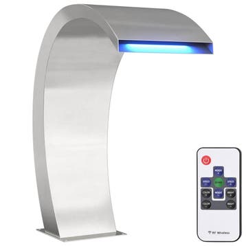 Zwembad Fontein 60x30cm LED | Retourdeal 55% Korting, Ophalen of Verzenden, Gebruikt, Rvs, Fontein