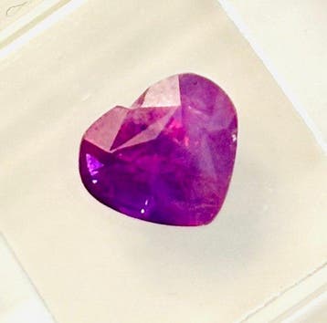 Zonder minimumprijs - 1 pcs Paars, Roze Saffier - 1.55 ct -, Nieuw