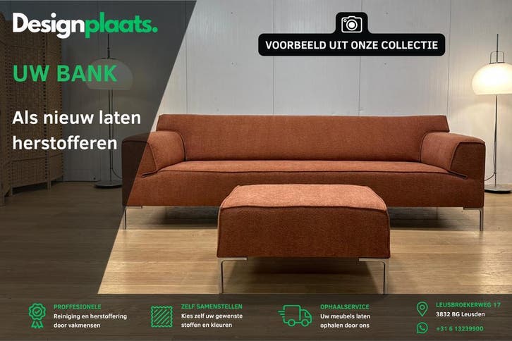 Uw Designbank Als Nieuw Hersteld, Huis en Inrichting, Banken | Bankstellen, Nieuw, Ophalen