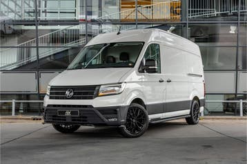 Volkswagen Crafter 2.0 TDI 177PK L3H3 DSG | L+R Schuifdeur |, Automaat, Stof, Gebruikt, Zwart