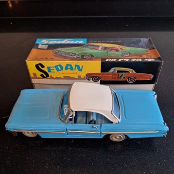 MF - Blikken speelgoedauto - Sedan MF 830. **Top condition**, Antiek en Kunst, Antiek | Speelgoed