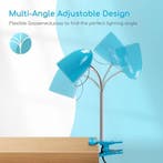 Tafellamp - Bureaulamp - Leeslamp - Blauw - Aigostar, Verzenden, Zo goed als nieuw