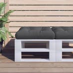 vidaXL Palletkussen 60x60x12 cm stof zwart, Huis en Inrichting, Verzenden, Nieuw, Zwart