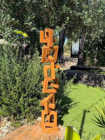 Ana Lucia B.M - Sculpture Corten - XXL - NO Reserve