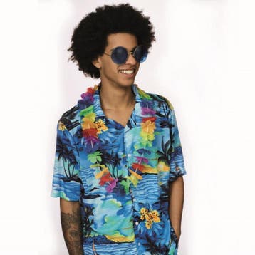 Hawaii Blouse Zomer Blauw Toppers - 54, Verzenden, Nieuw