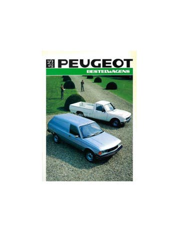 1986 PEUGEOT 305 BESTEL / 504 PICKUP BROCHURE NEDERLANDS, Nieuw, Peugeot, Author
