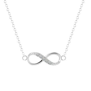 Fako Bijoux - Ketting - Infinity - Mini - Zilverkleurig, Verzenden, Nieuw
