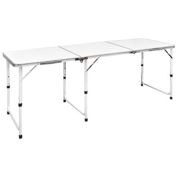 vidaXL Campingtafel inklapbaar en verstelbaar in hoogte, Caravans en Kamperen, Kampeermeubelen, Verzenden, Nieuw