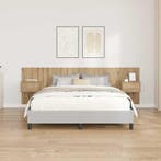 vidaXL Hoofdbord Met Kast met lade 3 pcs Artisan Eiken, Verzenden, Nieuw, Bruin, Hout