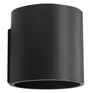 Zwarte up down wandlamp Amely, aluminium, Huis en Inrichting, Lampen | Wandlampen, Ophalen of Verzenden, Nieuw, Metaal
