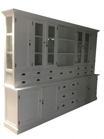 Buffetkast wit Delft XL 300cm met 20 laden, Ophalen of Verzenden, Nieuw