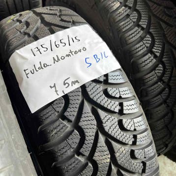 2 x Fulda Kristall Montero 175-65-15 Winterbanden 7,5mm, Auto-onderdelen, Gebruikt, 15 inch, 175 mm, Band(en)