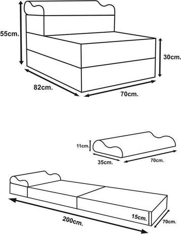 Logeermatras | Grafiet 200x70x15 | Nieuw | Scherpe Prijs, Nieuw, 70 tot 85 cm, Ophalen of Verzenden, Matras