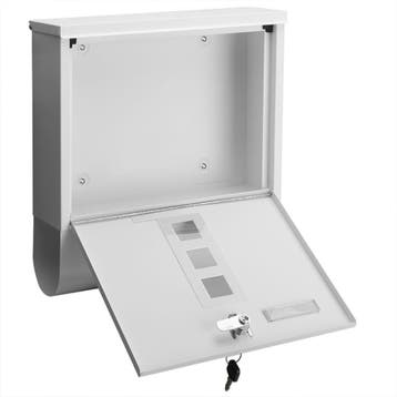 Brievenbus met krantenset wit 30,5x8,5x33,5cm (Interieur), Verzenden, Nieuw