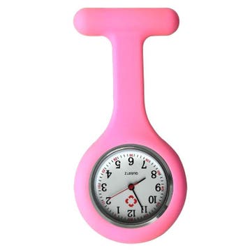 Fako - Verpleegstershorloge - Siliconen Uni - Roze, Verzenden, Nieuw