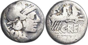 Denar 138 v Chr, Roemische Republik C Renius 138 v Chr, Verzenden