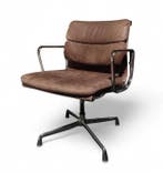 Vitra EA 280 Charles & Ray Eames Bruin Leder Gebruikt, Huis en Inrichting, Stoelen, Ophalen of Verzenden, Gebruikt