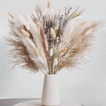 105 Delige Boho Stijl Pampasgras & Gedroogde Bloemen Decorat, Huis en Inrichting, Verzenden, Nieuw