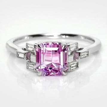 Zonder minimumprijs - Ring - 14 karaat Witgoud, HRD 2,00 ct, Nieuw