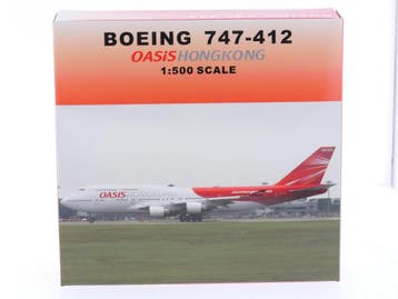 Schaal 1:500 Net Models BLFC500 Oasis Hong Kong Boeing 74..., Ophalen of Verzenden, Gebruikt