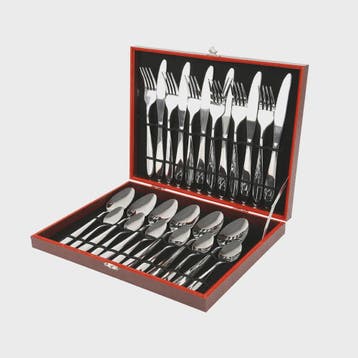 24-delige Bestekset voor 6 Personen - Luxe Geschenkbos, Verzenden, Nieuw