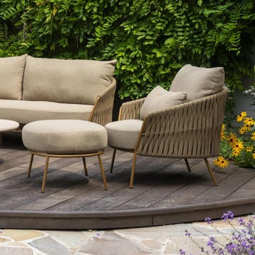 Molina voetenbank 4 Seasons Outdoor, Tuin en Terras, Tuinmeubel-accessoires, Ophalen of Verzenden, Nieuw
