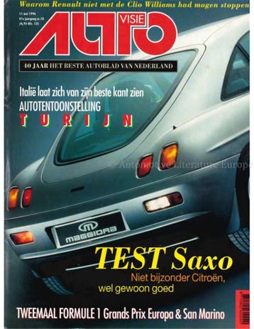 1996 AUTOVISIE MAGAZINE 10 NEDERLANDS, Nieuw, Author