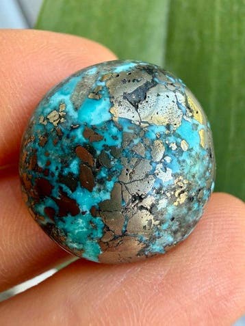 Turquoise Echte parel! Topkleur Turkoois Neishabour 50,15