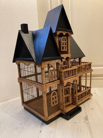 Vogelkooi - Hout - Vogelkooi/poppenhuis