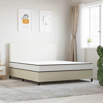 vidaXL Binnenveringmatras middelhard 180x200 cm, Verzenden, Nieuw