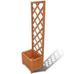 vidaXL Plantenbak met klimrek 40x30x135 cm, Tuin en Terras, Verzenden, Minder dan 60 cm, Nieuw, 60 cm of meer