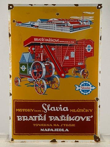 SLAVIA - Reclamebord - 60x40cm - Gemaakt van dikke