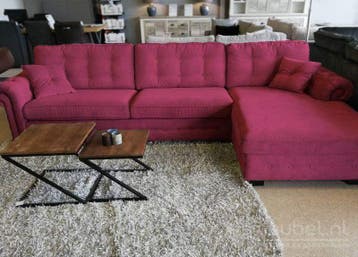 Loungebank Groenveld - loungebanken - Roze, Nieuw, Stof