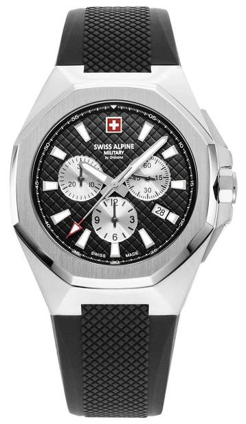 Swiss Alpine Military 7005.9837 Typhoon horloge 42 mm, Overige merken, Staal, Verzenden, Polshorloge
