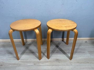 IKEA - Kruk - Hout - Twee krukjes, 2000