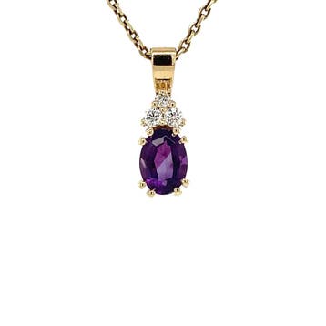 Audrey hanger 14 krt - Violet, Sieraden, Tassen en Uiterlijk, Ophalen of Verzenden, Nieuw
