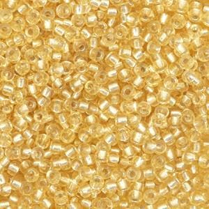 C.a. 10 gram Miyuki rocailles 6/0 - Silverlined light gold, Ophalen of Verzenden, Nieuw, Kraal