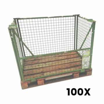Palletrand inklapbaar 1200x800x980mm,  incl. pallet,, Ophalen of Verzenden