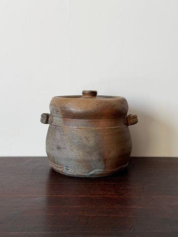 Kimura Ichiy  - Pot - rustieke Bizen-yaki mizusashi /