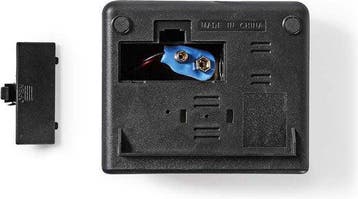 Nedis Digitale Wekker - LED - Snoozefunctie - Zwart •, Verzenden, Zo goed als nieuw