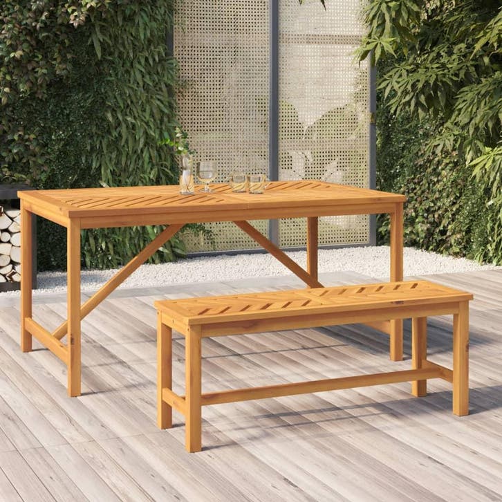 vidaXL Tuinbank 110 cm massief acaciahout, Tuin en Terras, Tuinbanken, Nieuw, Hout, Verzenden