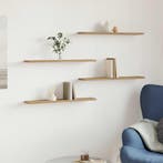 vidaXL Wandschappen 4 st 60x20x1,5 cm bewerkt hout, Huis en Inrichting, Verzenden, Nieuw