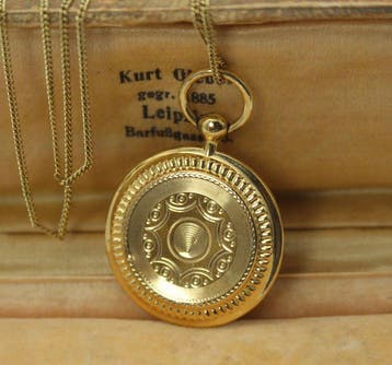 Handmade - Medaillon - 18 karaat Goud gevuld, Geel goud,