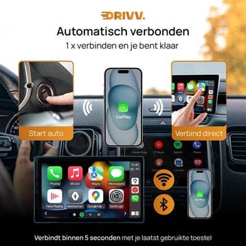 2dekans | Drivv. 2-in-1 CarPlay Dongle - USB-C & USB-A, Ophalen of Verzenden, Zo goed als nieuw