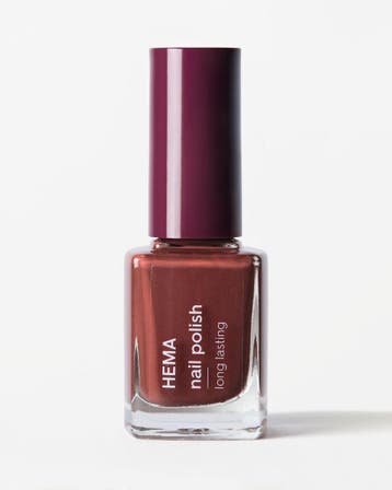 HEMA Long lasting nagellak 26 dark cinnamon, Verzenden, Nieuw