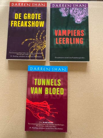 De Wereld van Darren Shan -Horror-Fantasy - Delen 1 t/m 3, Boeken, Verzenden, Nieuw