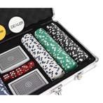 Malatec Poker Set met 300 Chips - Compleet en Veilig in A..., Ophalen of Verzenden, Nieuw